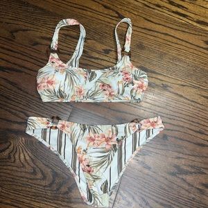 Abercrombie & Fitch reversible floral bikini set